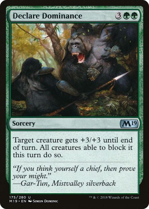 Declare Dominance in the group Magic the Gathering / Types / Colors / Green at Proxyprinters.com (43833)