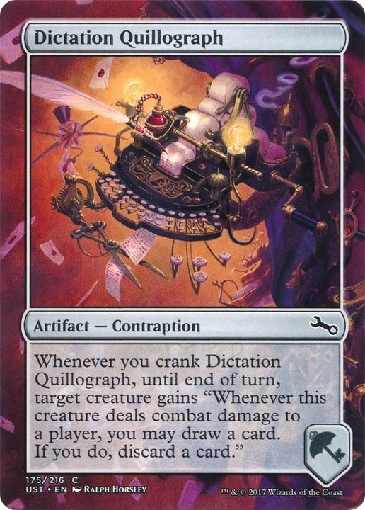 Dictation Quillograph in the group Magic the Gathering / Types / Artifacts / Artifact at Proxyprinters.com (43846)