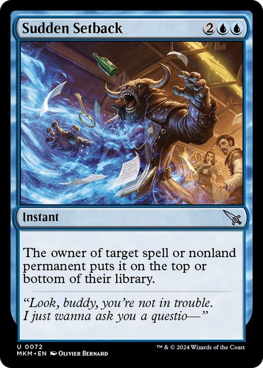 Sudden Setback in the group Magic the Gathering / Types / Colors / Blue at Proxyprinters.com (4389)