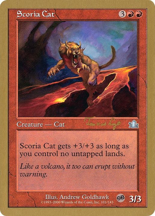 Scoria Cat in the group Magic the Gathering / Sets / World Championship Decks 2001 at Proxyprinters.com (43898)