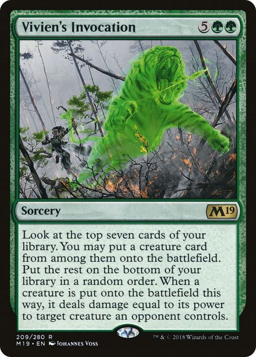 Vivien's Invocation in the group Magic the Gathering / Types / Colors / Green at Proxyprinters.com (43899)