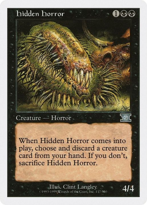 Hidden Horror in the group Magic the Gathering / Types / Colors / Black at Proxyprinters.com (43916)