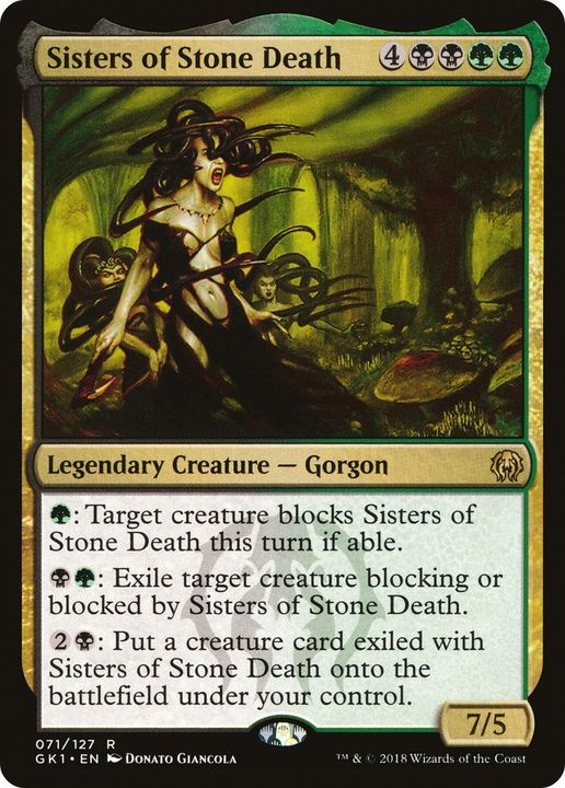 Sisters of Stone Death in the group Magic the Gathering / Types / Colors / Multicolors / B, G at Proxyprinters.com (43919)