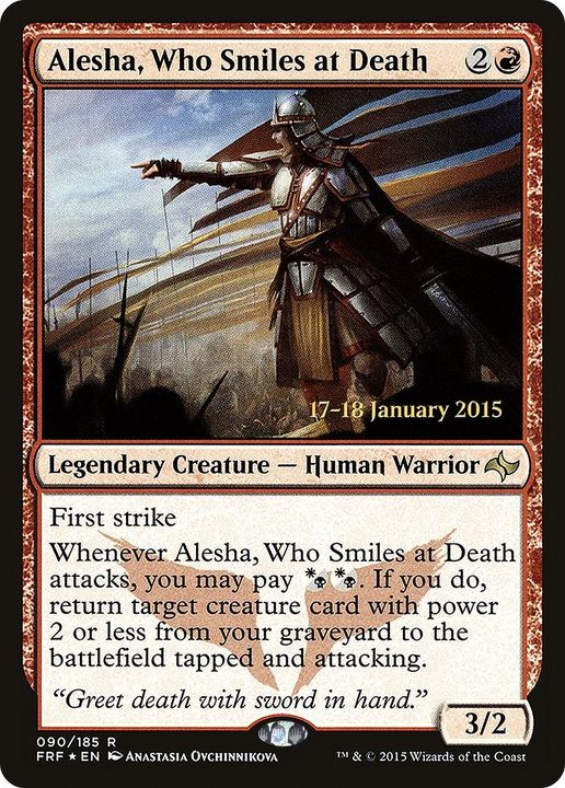 Alesha, Who Smiles at Death in the group Magic the Gathering / Types / Creatures / Warrior at Proxyprinters.com (43946)