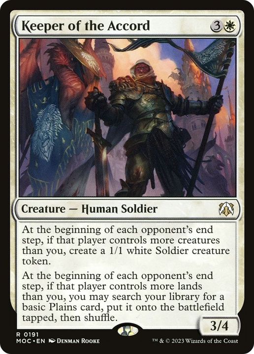 Keeper of the Accord in the group Magic the Gathering / Types / Creatures / Human at Proxyprinters.com (43976)