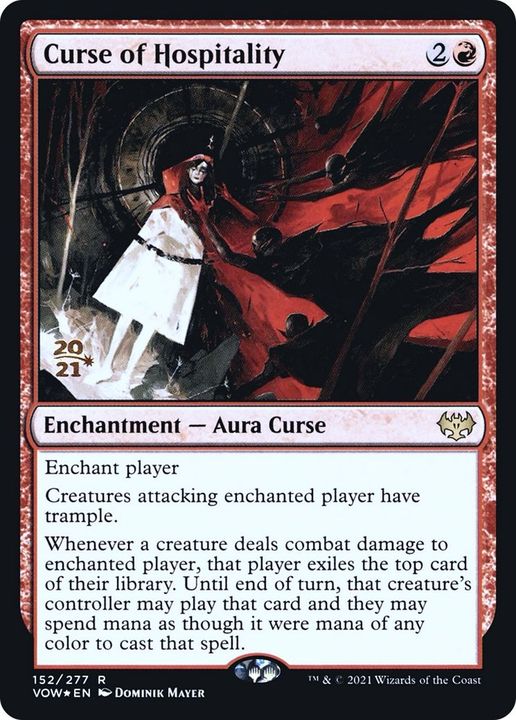 Curse of Hospitality in the group Magic the Gathering / Types / Colors / Red at Proxyprinters.com (43991)