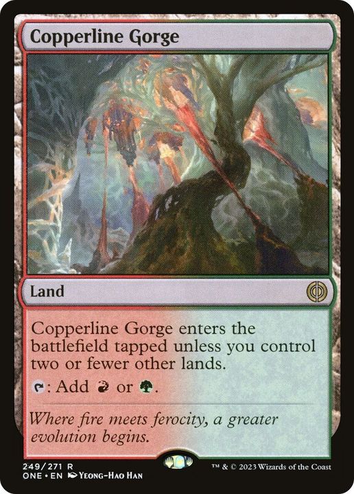 Copperline Gorge in the group Magic the Gathering / Sets / Phyrexia: All Will Be One at Proxyprinters.com (44023)