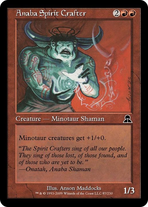 Anaba Spirit Crafter in the group Magic the Gathering / Types / Colors / Red at Proxyprinters.com (4422)