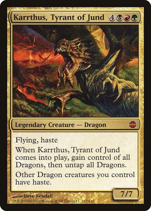 Karrthus, Tyrant of Jund in the group Magic the Gathering / Types / Colors / Multicolors / B, G, R at Proxyprinters.com (44224)