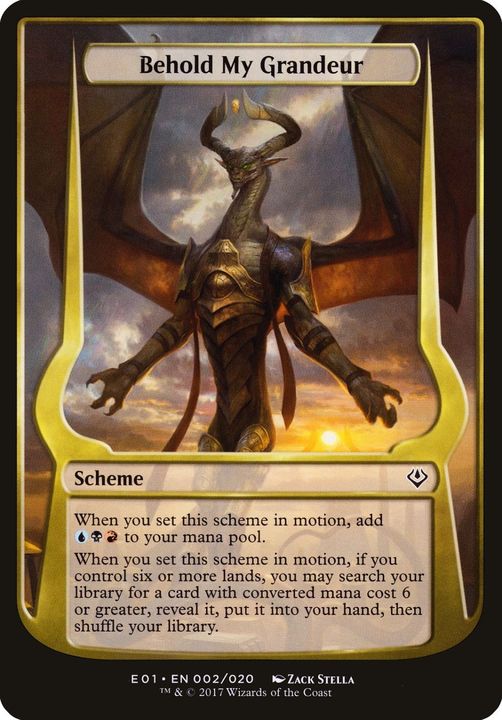 Behold My Grandeur in the group Magic the Gathering / Sets / Archenemy: Nicol Bolas Schemes at Proxyprinters.com (44235)