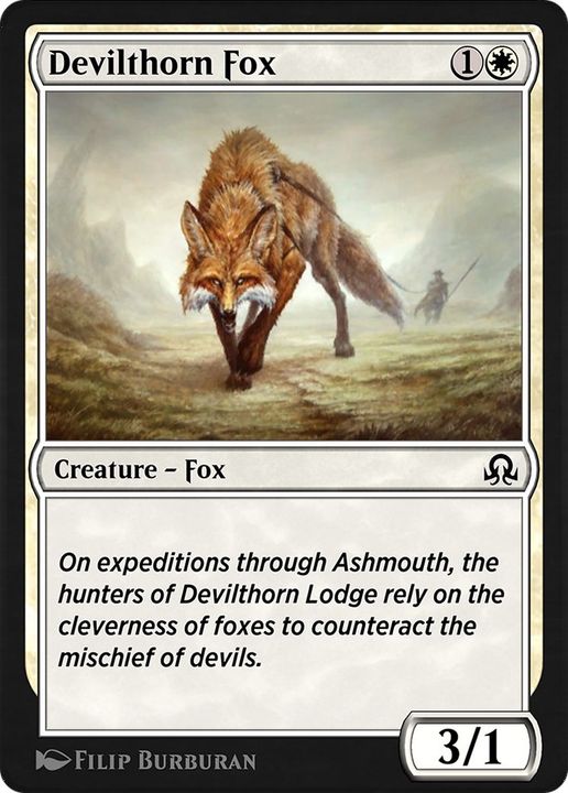 Devilthorn Fox in the group Magic the Gathering / Types / Colors / White at Proxyprinters.com (44274)