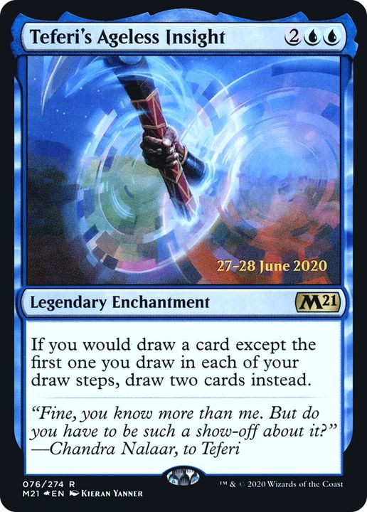 Teferi's Ageless Insight in the group Magic the Gathering / Types / Enchantment / Legendary Enchantment at Proxyprinters.com (44290)