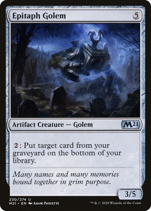 Epitaph Golem in the group Singles at Proxyprinters.com (44300)