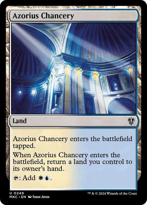 Azorius Chancery in the group Magic the Gathering / Types / Colors / Colorless at Proxyprinters.com (44301)