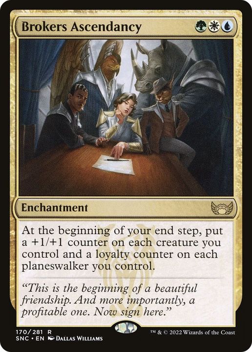 Brokers Ascendancy in the group Magic the Gathering / Types / Enchantment / Enchantment at Proxyprinters.com (44326)