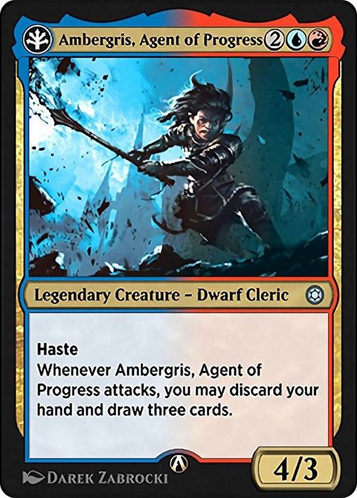 Ambergris, Agent of Progress in the group Magic the Gathering / Types / Colors / Multicolors / R, U at Proxyprinters.com (44332)