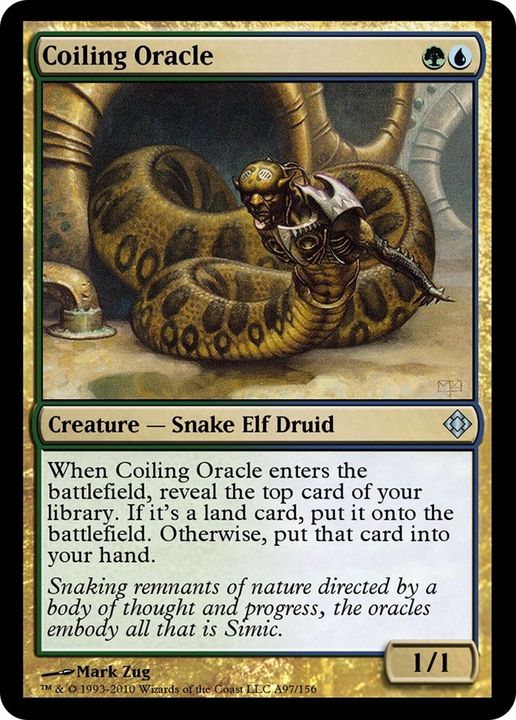 Coiling Oracle in the group Magic the Gathering / Types / Colors / Multicolors / G, U at Proxyprinters.com (44363)