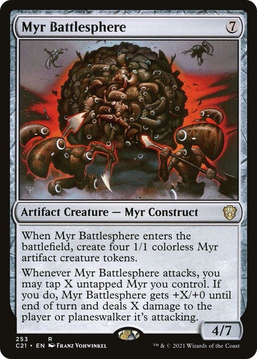 Myr Battlesphere in the group Magic the Gathering / Sets / Commander 2021 at Proxyprinters.com (44396)