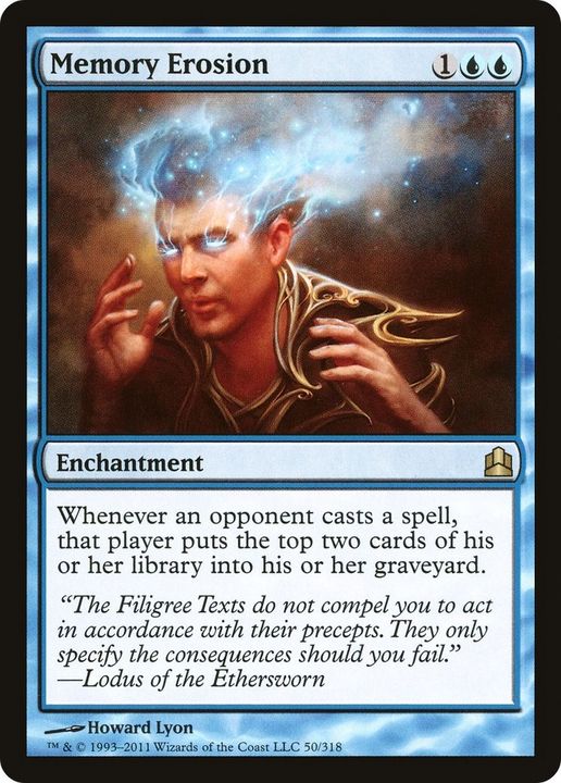 Memory Erosion in the group Magic the Gathering / Types / Enchantment / Enchantment at Proxyprinters.com (44413)