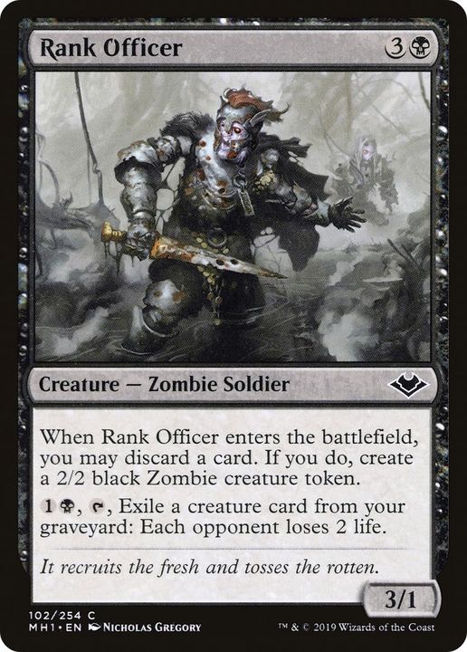 Rank Officer in the group Magic the Gathering / Types / Creatures / Zombie at Proxyprinters.com (44461)