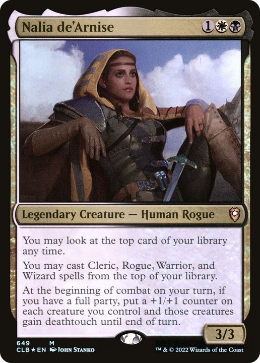 Nalia de'Arnise in the group Magic the Gathering / Types / Colors / Multicolors / B, W at Proxyprinters.com (44477)