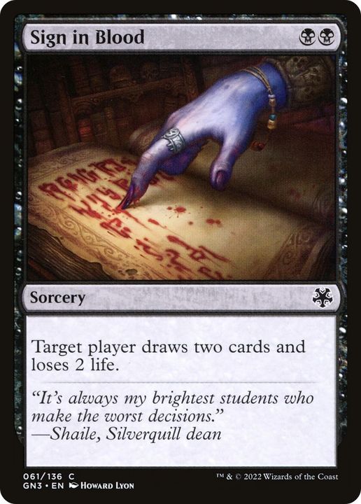 Sign in Blood in the group Magic the Gathering / Sets / Gatecrash Promos at Proxyprinters.com (4448)