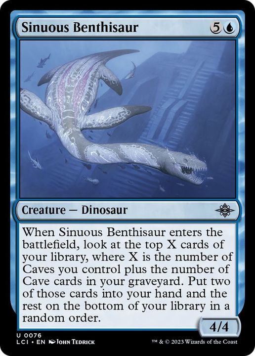 Sinuous Benthisaur in the group Magic the Gathering / Types / Colors / Blue at Proxyprinters.com (44586)