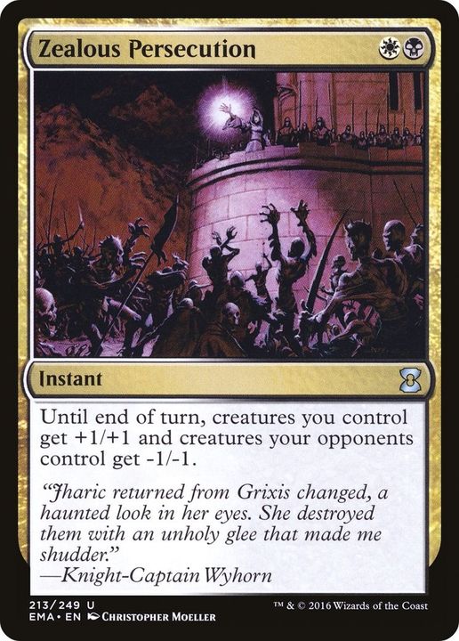 Zealous Persecution in the group Magic the Gathering / Types / Colors / Multicolors / B, W at Proxyprinters.com (44596)