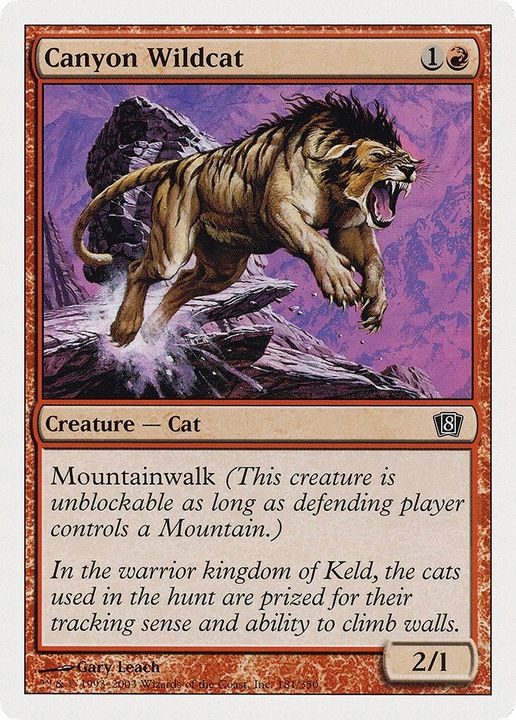 Canyon Wildcat in the group Magic the Gathering / Types / Colors / Red at Proxyprinters.com (44622)