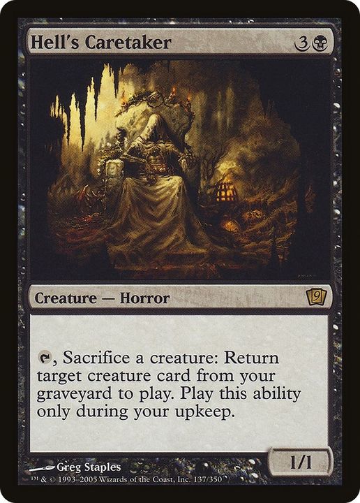 Hell's Caretaker in the group Magic the Gathering / Types / Colors / Black at Proxyprinters.com (44630)