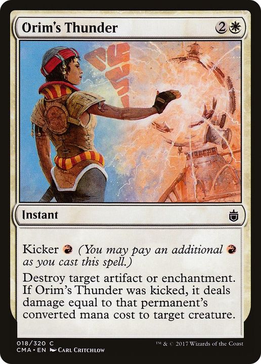 Orim's Thunder in the group Magic the Gathering / Types / Colors / White at Proxyprinters.com (44651)