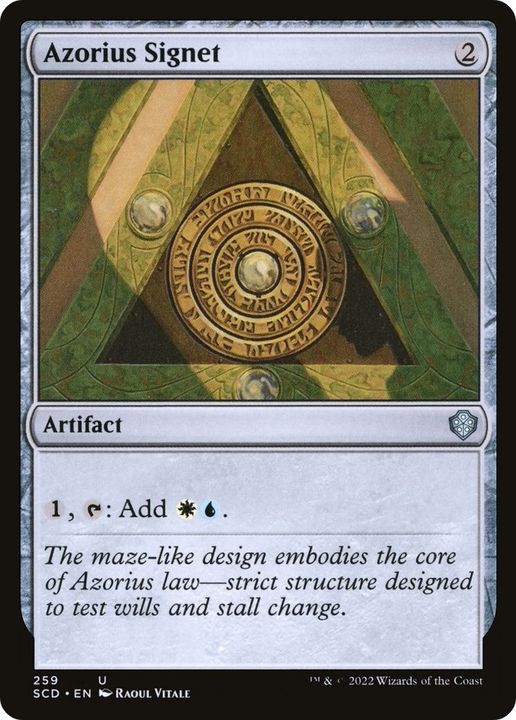 Azorius Signet in the group Magic the Gathering / Types / Artifacts / Artifact at Proxyprinters.com (44668)