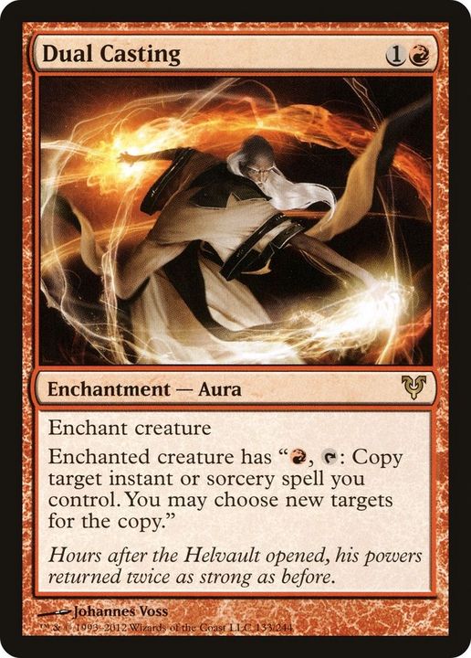 Dual Casting in the group Magic the Gathering / Types / Colors / Red at Proxyprinters.com (44689)