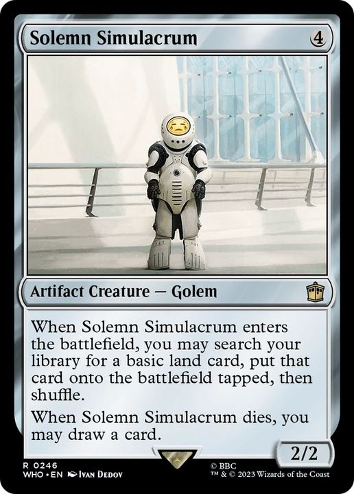 Solemn Simulacrum in the group Magic the Gathering / Types / Colors / Colorless at Proxyprinters.com (4469)