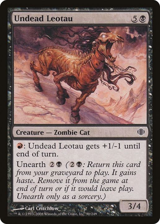 Undead Leotau in the group Magic the Gathering / Types / Creatures / Zombie at Proxyprinters.com (44718)