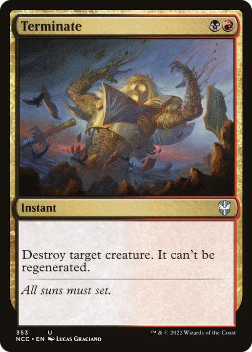 Terminate in the group Magic the Gathering / Types / Colors / Multicolors / B, R at Proxyprinters.com (4484)