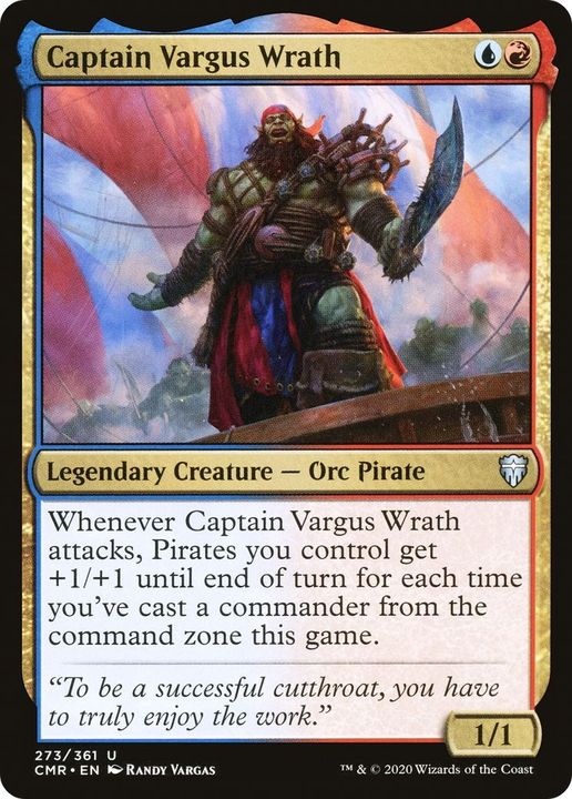 Captain Vargus Wrath in the group Magic the Gathering / Types / Colors / Multicolors / R, U at Proxyprinters.com (4494)