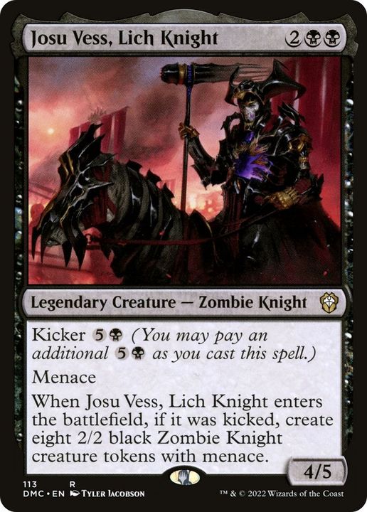 Josu Vess, Lich Knight in the group Magic the Gathering / Types / Creatures / Zombie at Proxyprinters.com (4495)