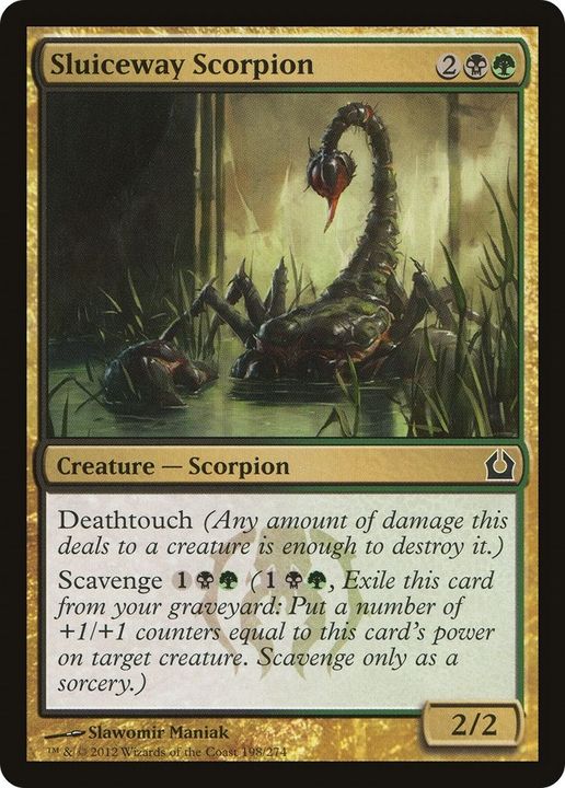 Sluiceway Scorpion in the group Magic the Gathering / Types / Colors / Multicolors / B, G at Proxyprinters.com (44953)