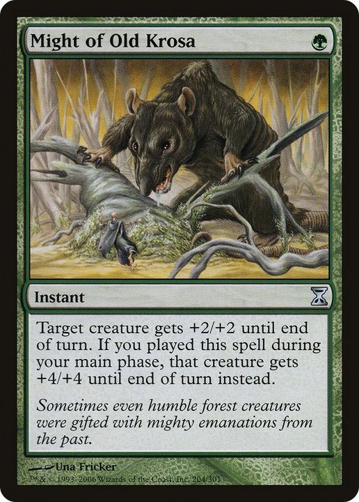 Might of Old Krosa in the group Magic the Gathering / Types / Colors / Green at Proxyprinters.com (44980)