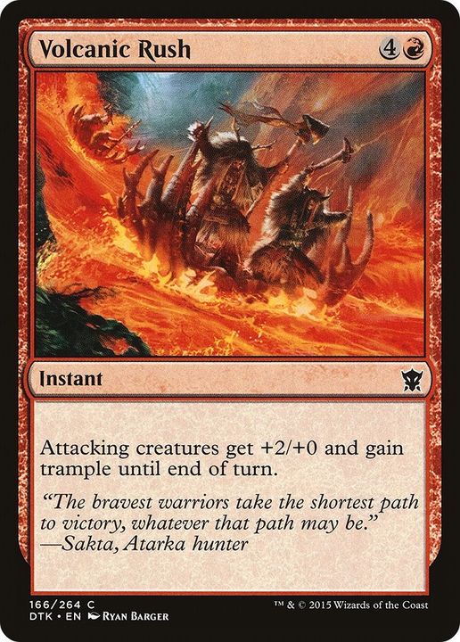 Volcanic Rush in the group Magic the Gathering / Sets / Dragons of Tarkir at Proxyprinters.com (44987)