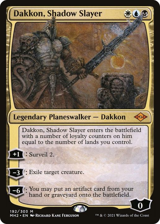 Dakkon, Shadow Slayer in the group Magic the Gathering / Types / Colors / Multicolors / B, U, W at Proxyprinters.com (45)