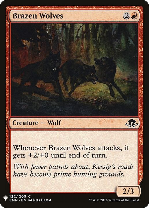 Brazen Wolves in the group Magic the Gathering / Types / Colors / Red at Proxyprinters.com (45010)