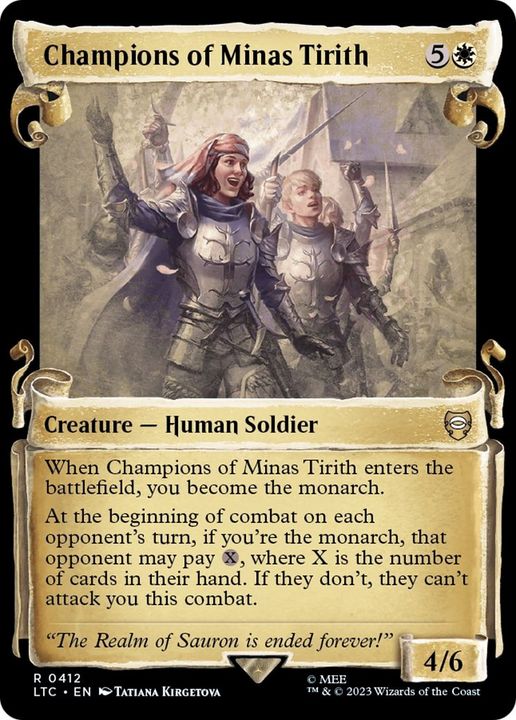 Champions of Minas Tirith in the group Magic the Gathering / Types / Creatures / Human at Proxyprinters.com (45028)