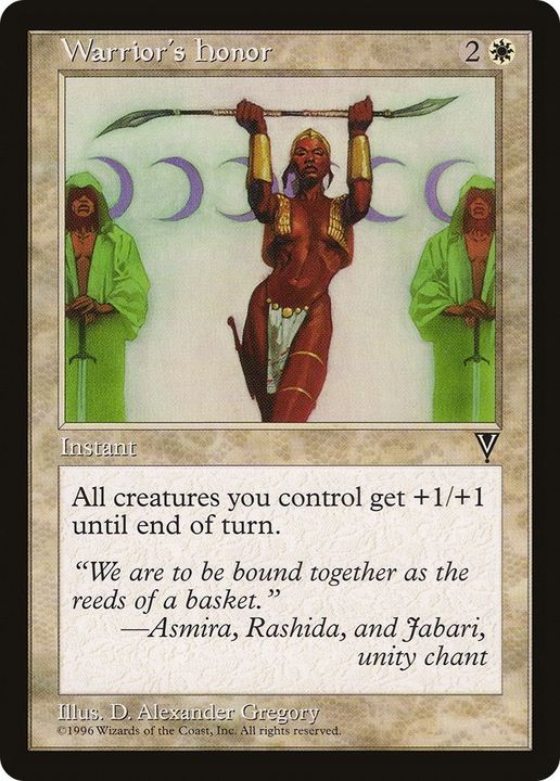 Warrior's Honor in the group Magic the Gathering / Types / Colors / White at Proxyprinters.com (45040)