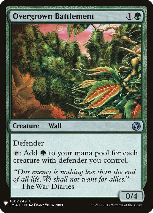 Overgrown Battlement in the group Magic the Gathering / Sets / The List at Proxyprinters.com (45109)