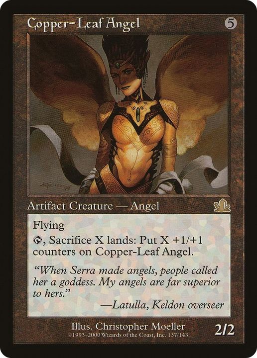 Copper-Leaf Angel in the group Magic the Gathering / Types / Colors / Colorless at Proxyprinters.com (45116)