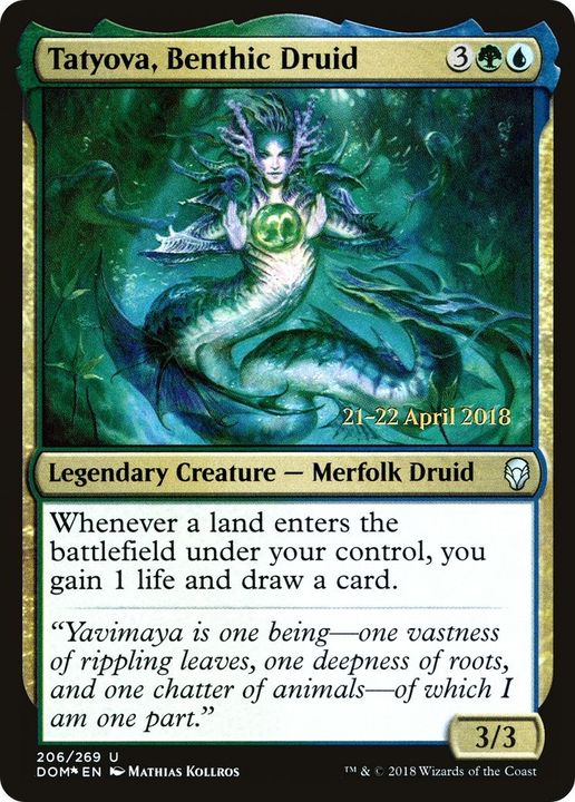 Tatyova, Benthic Druid in the group Magic the Gathering / Types / Colors / Multicolors / G, U at Proxyprinters.com (45125)