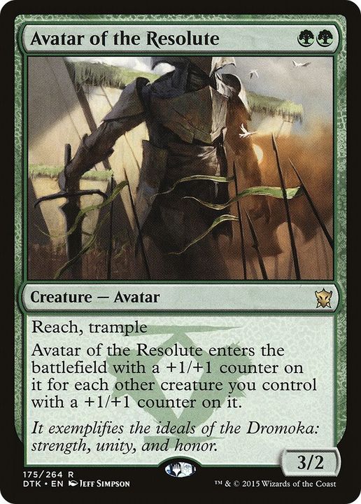 Avatar of the Resolute in the group Magic the Gathering / Sets / Dragons of Tarkir at Proxyprinters.com (45137)