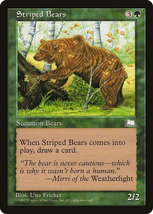 Striped Bears in the group Magic the Gathering / Types / Colors / Green at Proxyprinters.com (4516)